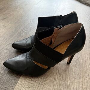 Corso Como Black Leather Heels